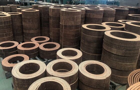 Matériau de revêtement de freinage tissé industriel à l'aide de fils de laiton