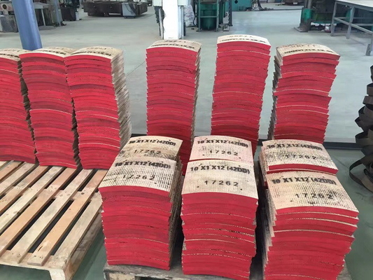 Matériau du bloc de freinage tissé exempt d'amiante Bloc de freinage non asbestos pour forage de puits