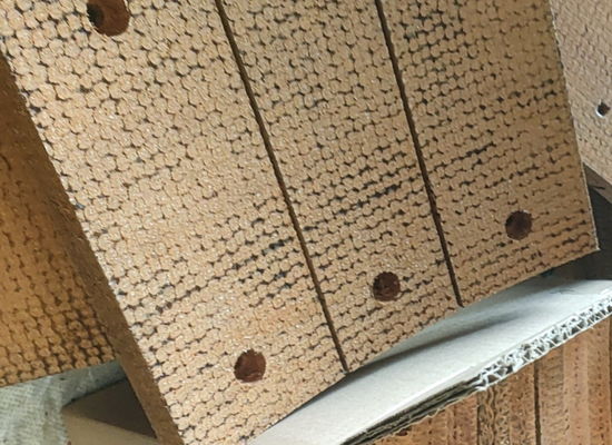 Matériau de bloc de freinage tissé en résine pour le freinage de pile