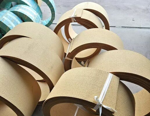 Travaux de dessin Rouleau de revêtement de frein tissé avec fil de laiton à l'intérieur pour revêtement de frottement de pare-brise