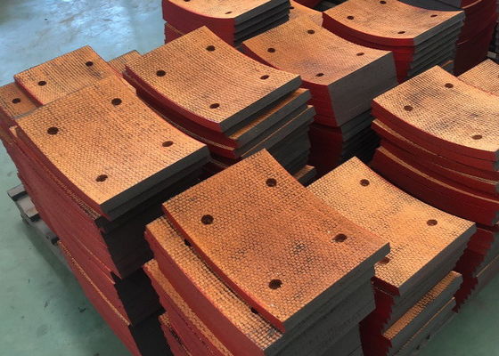 Blocs de frein tissés de haute performance Plaquettes de frein Appareils de frottement Appareils de frein tissés
