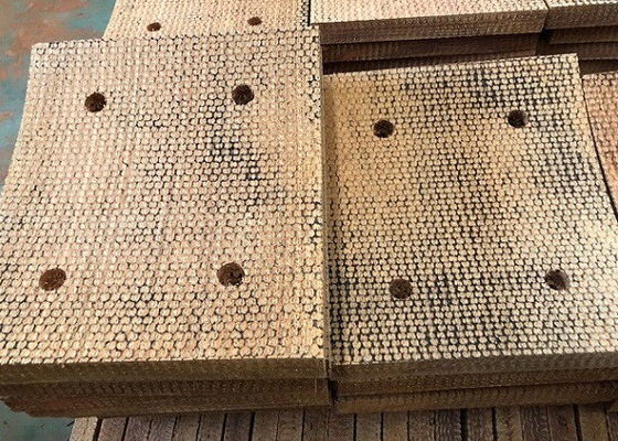 Bloc de frein tissé renforcé de fil de cuivre, bloc de frein en fil de laiton pour le forage de puits de pétrole